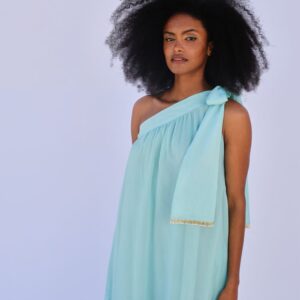 Vestido Largo Asimétrico