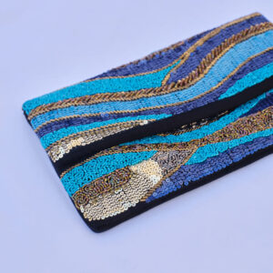 Bolso de Mano con Cuentas y Cadena