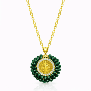 Collar  San Benito pequeño verde